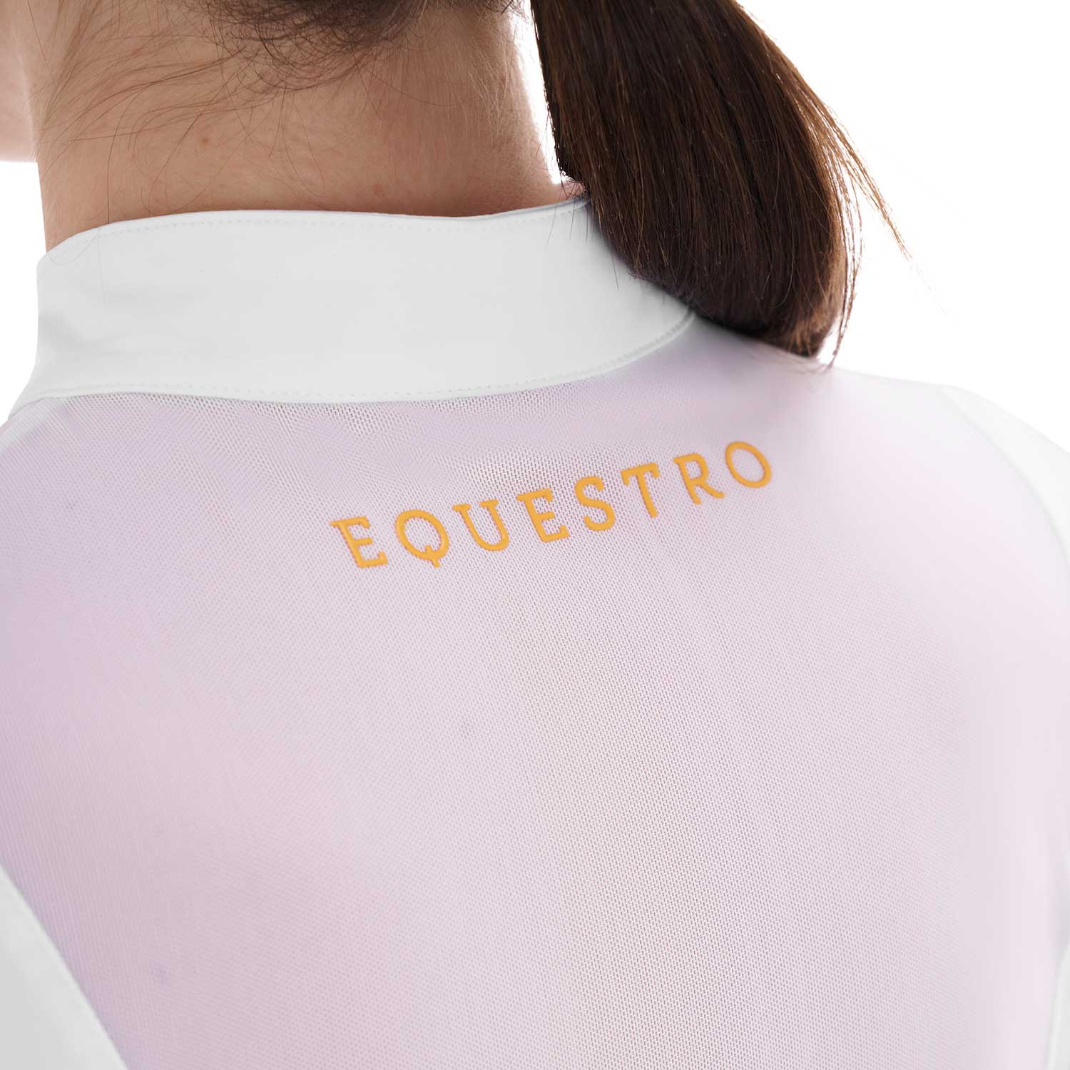 Damen-Trainingspolo mit Mesh-Einsätzen