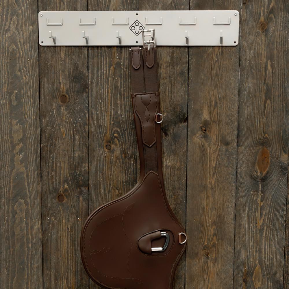 Bridle rack with 6 hooks and name plate