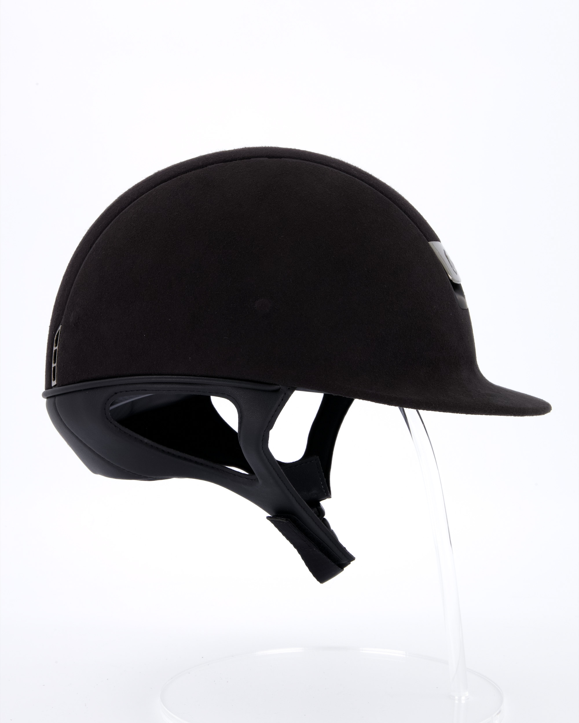 Riding helmet Premium Alcantara Matt Black in black