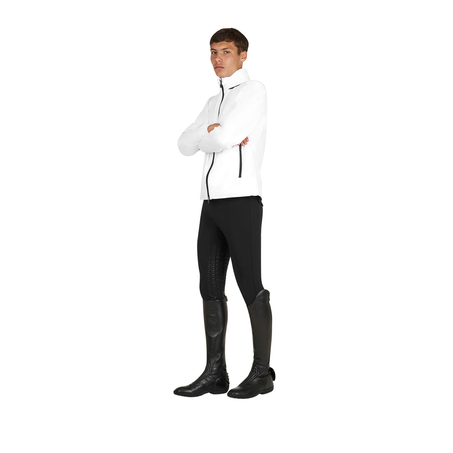Herren-Softshelljacke mit Rückenlogo