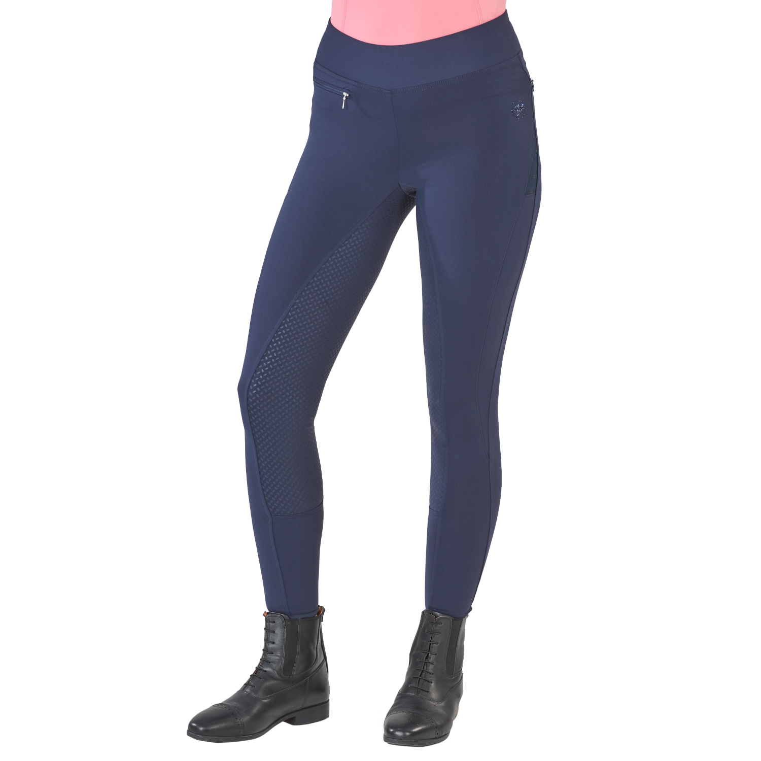 Reitleggings Damen Epic Fit Lace mit Vollgrip