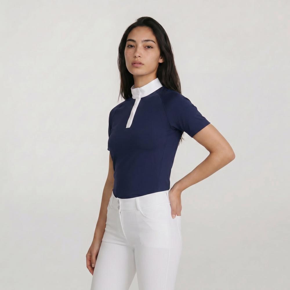 Turniershirt Damen Classic Kurzen Ärmeln