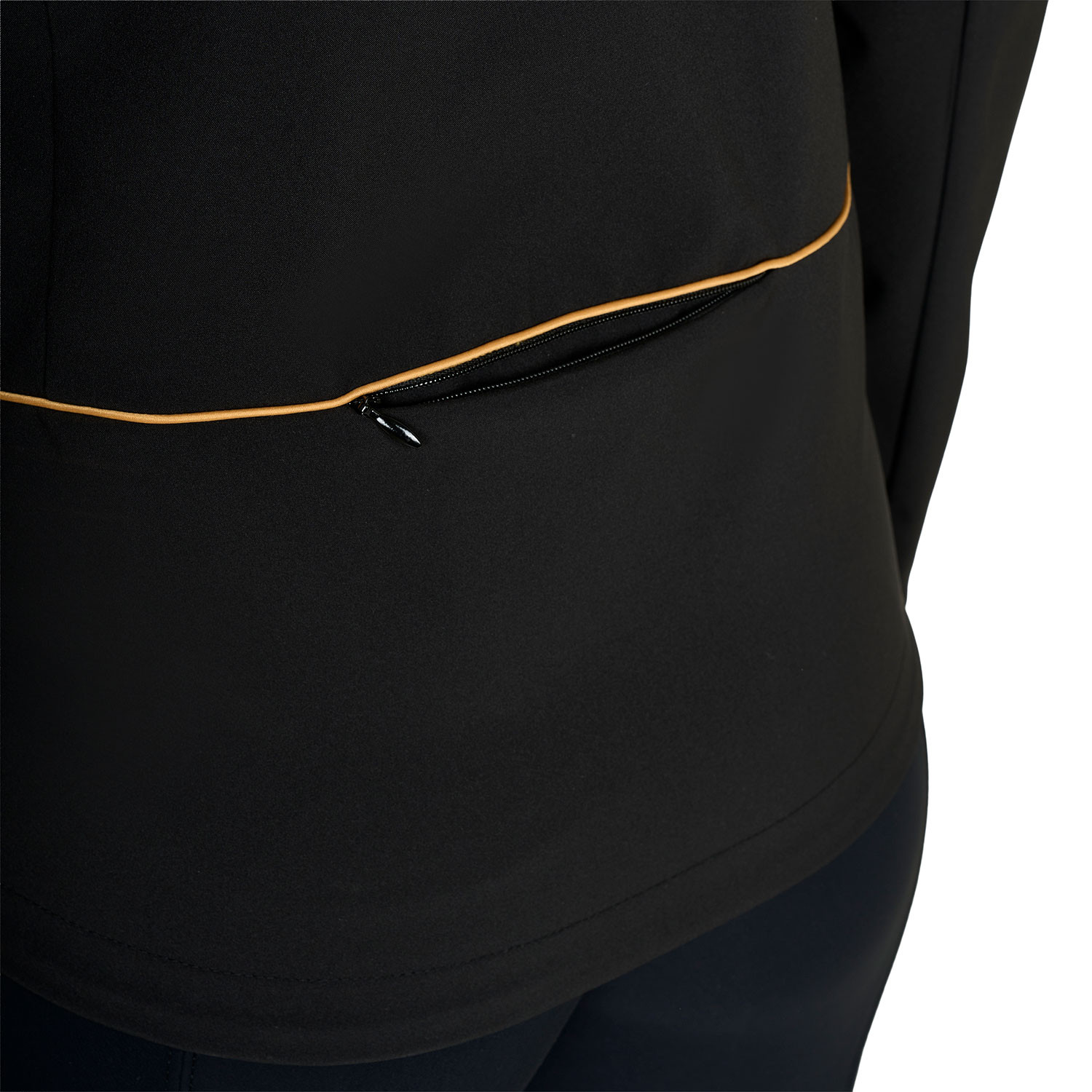 Schmal geschnittene Softshelljacke für Damen mit winddichtem Reißverschluss
