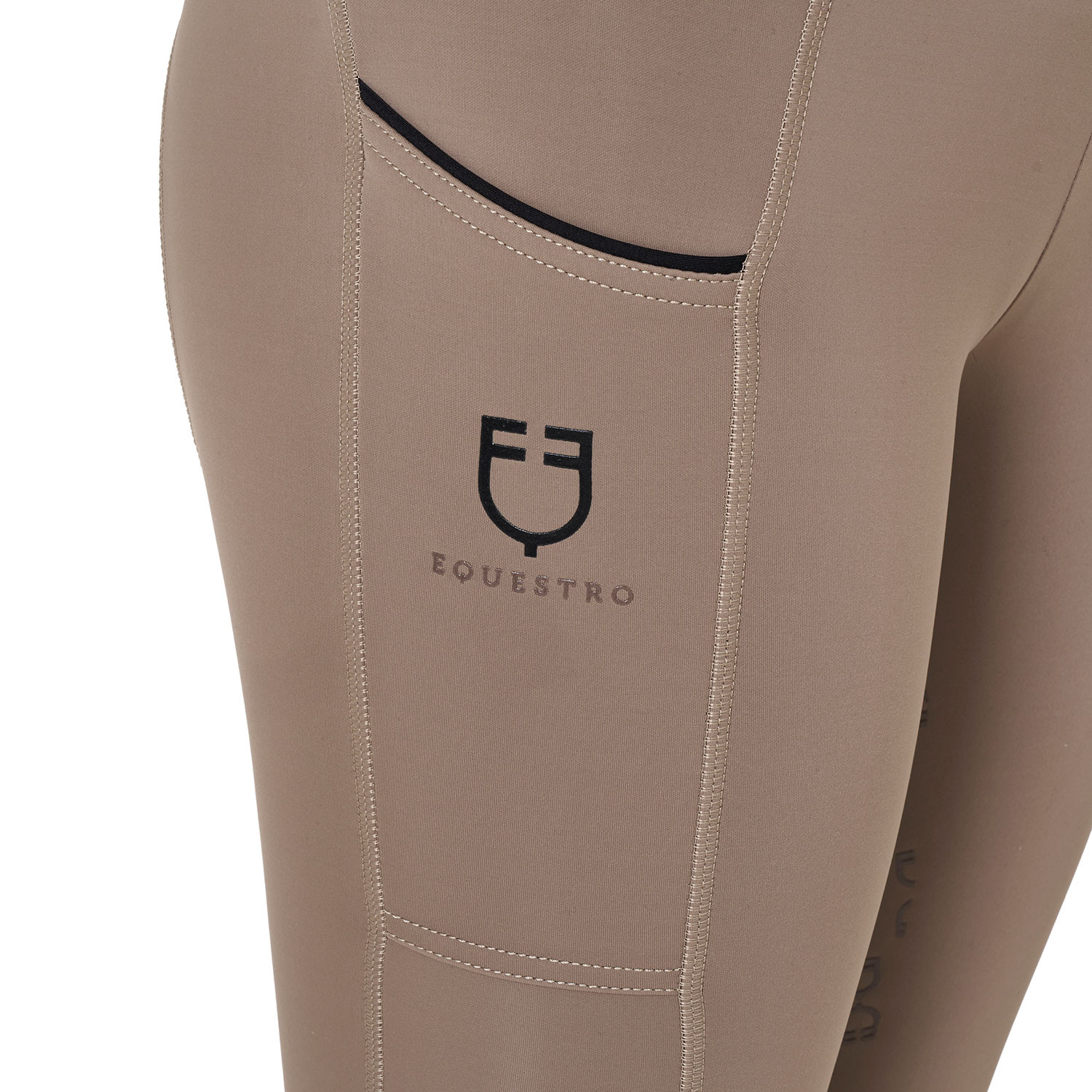 Schmal geschnittene Mädchen-Leggings mit Grip und Logo