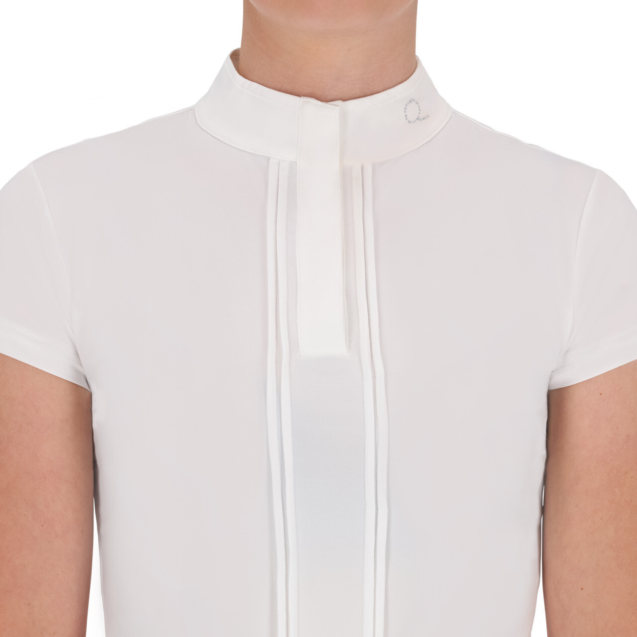 Turniershirt kurzen Ärmeln Vaila in weiß