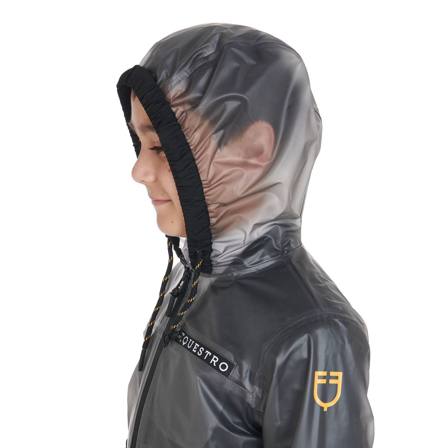 Winddichte Regenjacke mit Reißverschluss und Kapuze für Kinder