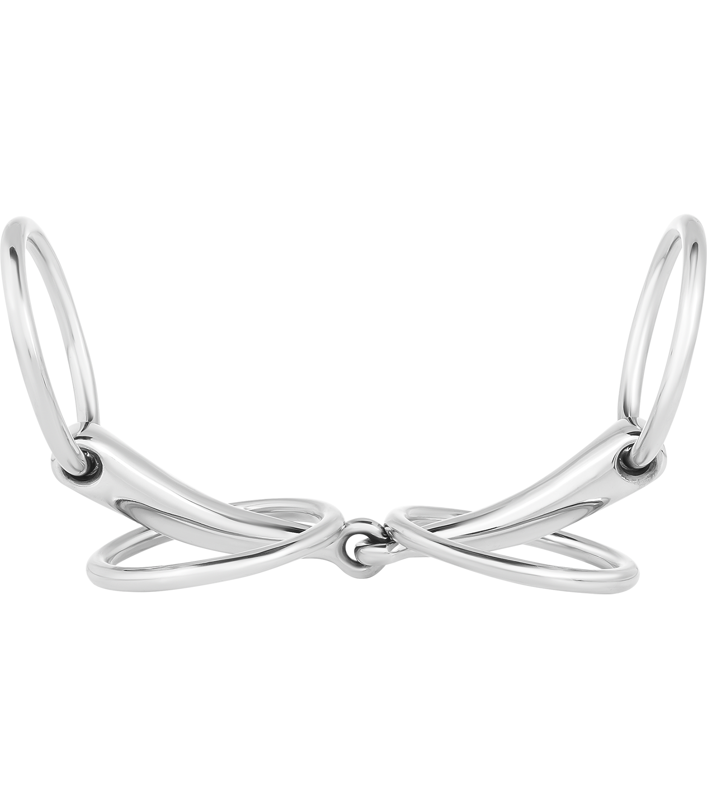Mors d'attelage, mors de filet avec 4 anneaux