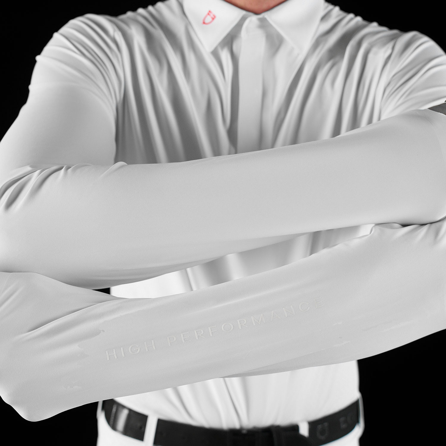 Ridertechnology Herren-Turnierpolo Langarm mit Knöpfen