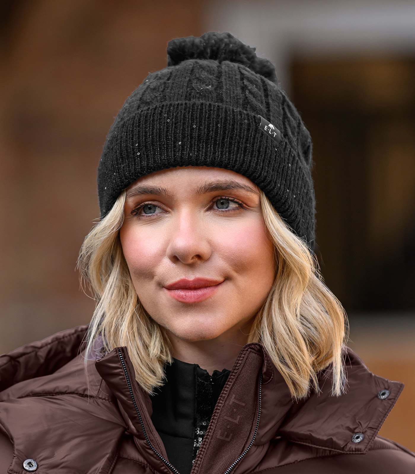 Beanie Rafaela, black