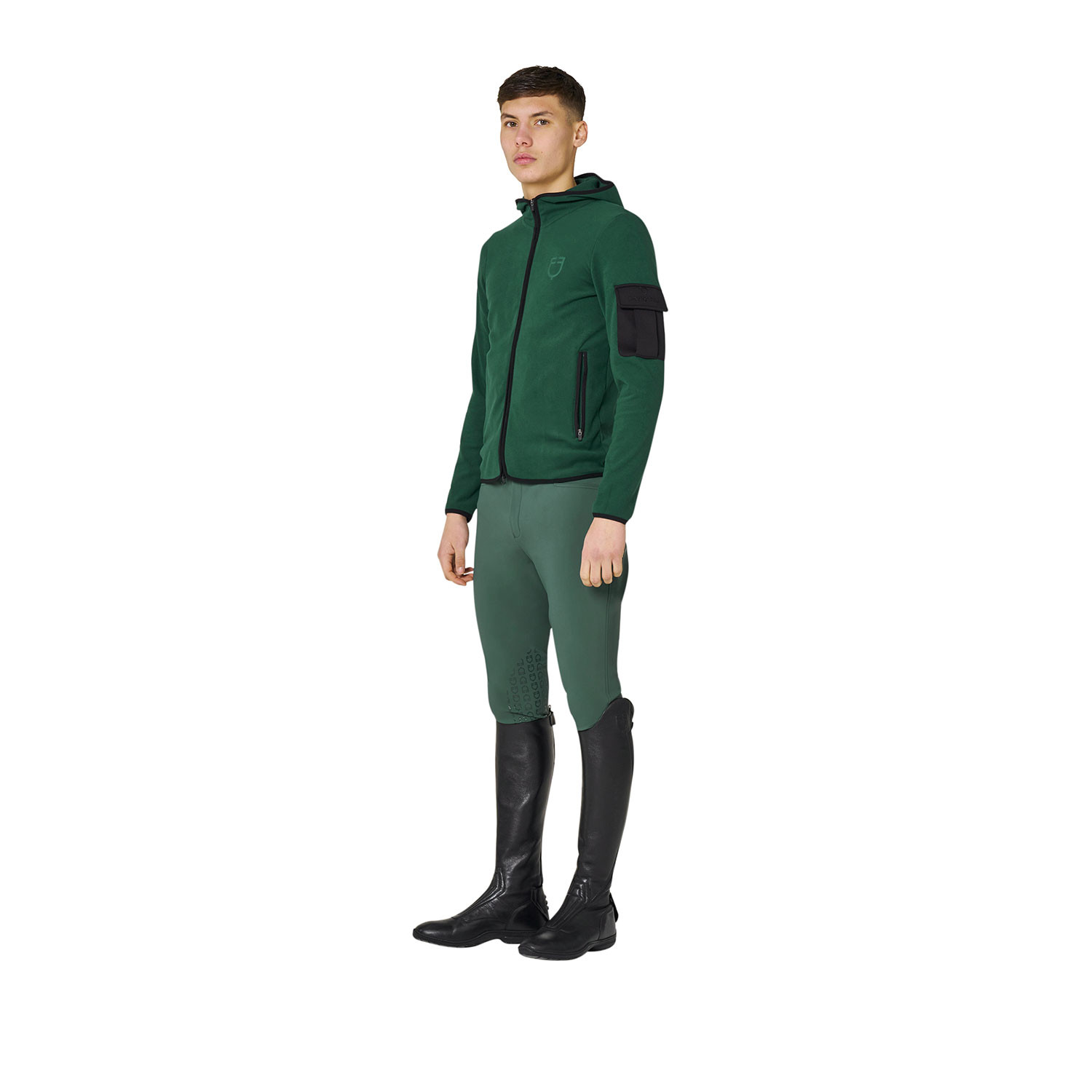Herren-Fleece-Hoodie mit Reißverschluss