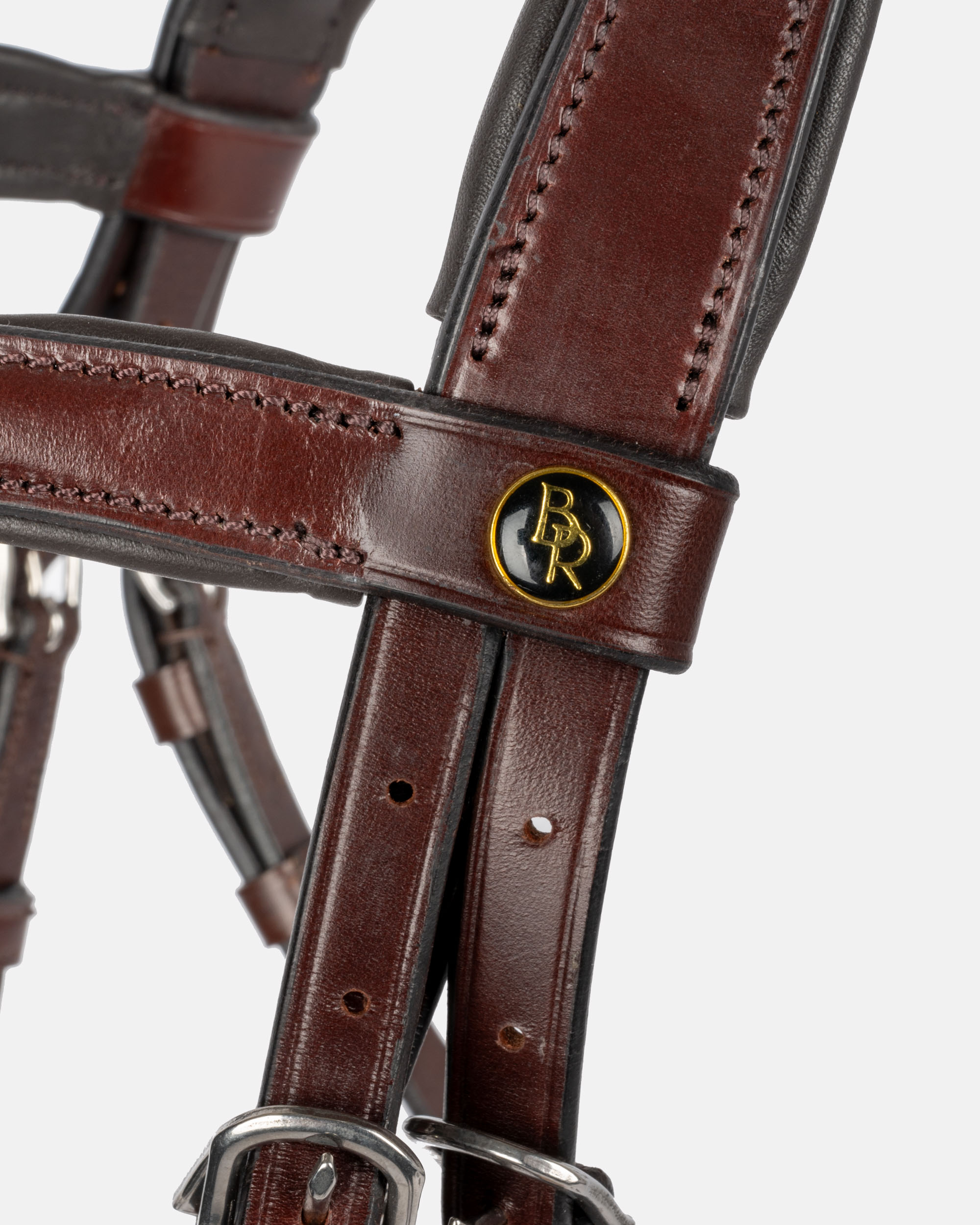 Bath snaffle bridle in oak/silver Bath snaffle bridle in oak/silver