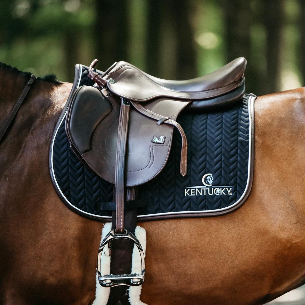 Schabracke Leder Fishbone Jumping