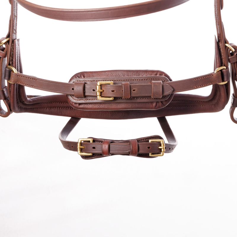 Bridle oiled leather "Caliano" close-comb.