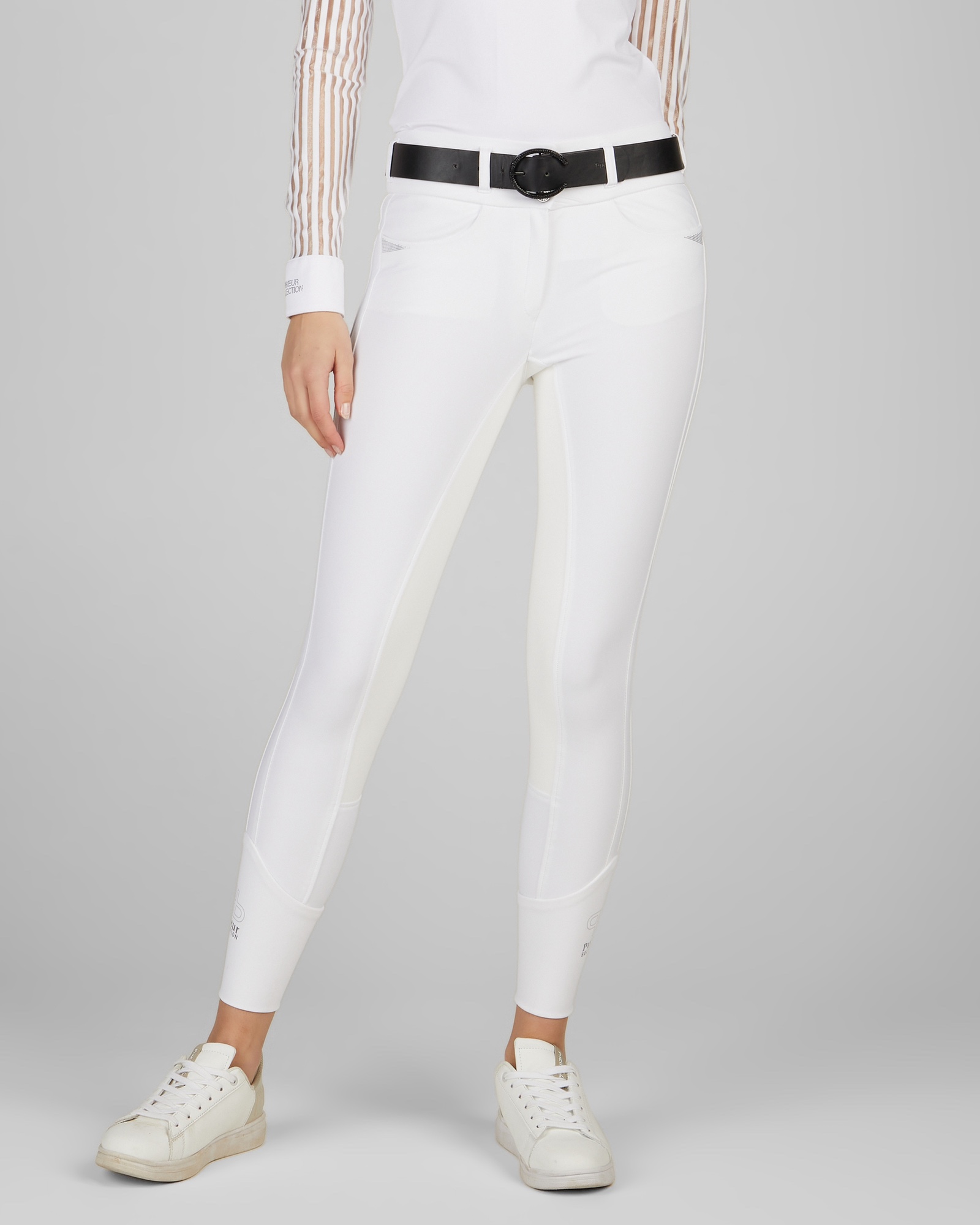 Reithose Damen Laure Kunstleder Ganzbesatz