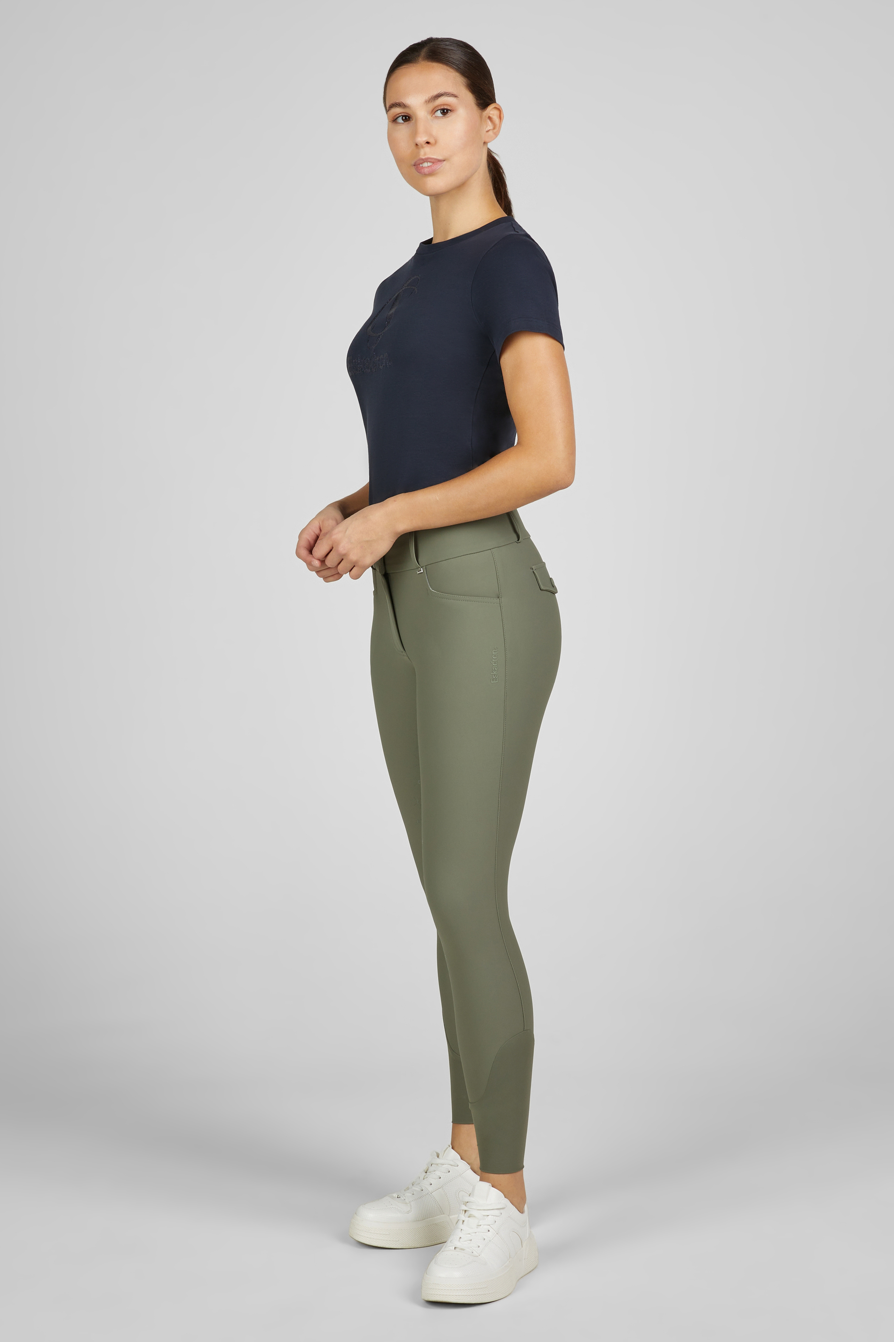 Reithose Damen Classic Sports Vollgrip