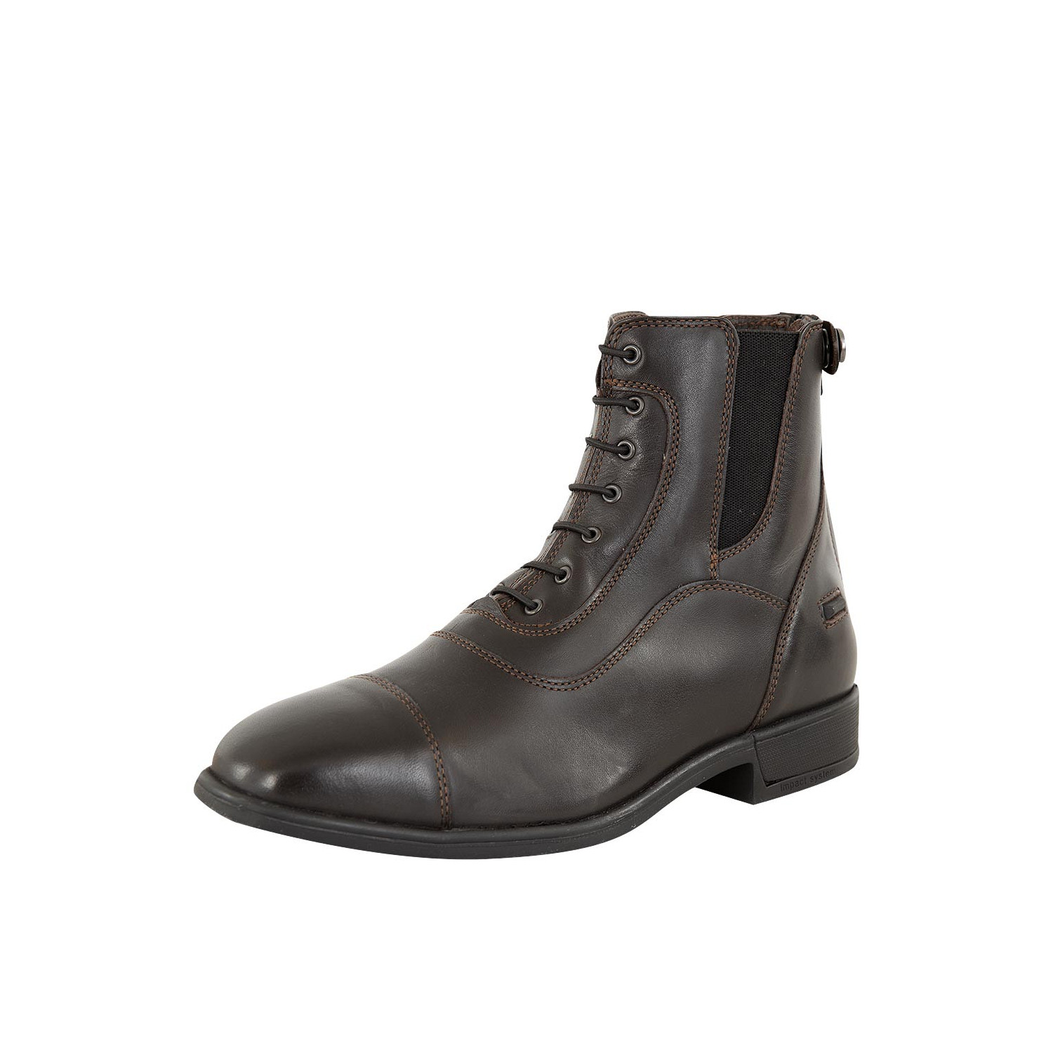 Jodhpur-Stiefeletten CL + Duchesse Lace and Zip in Dark Brown