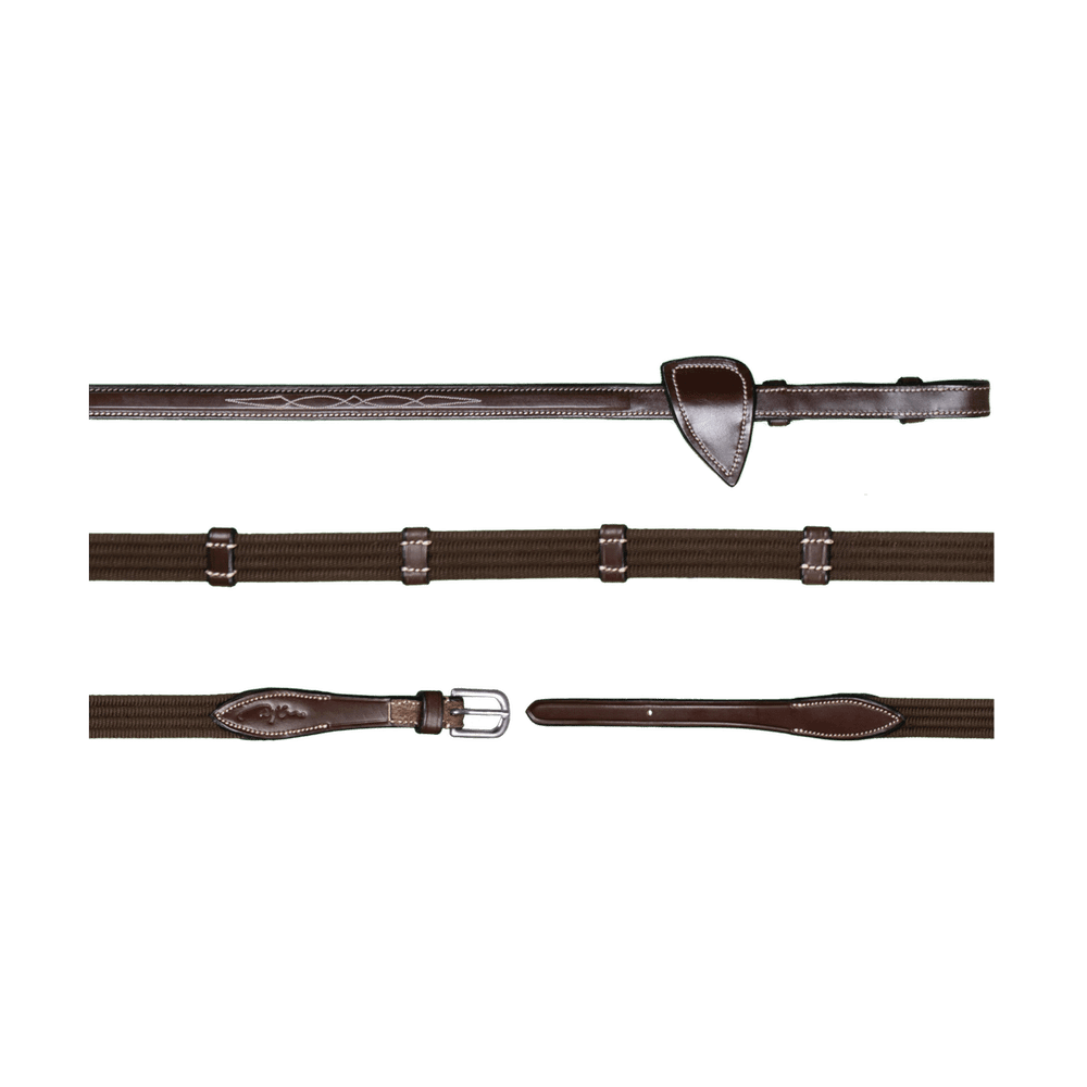 5/8" (16 mm) Gurtzügel mit 9 Lederstegen