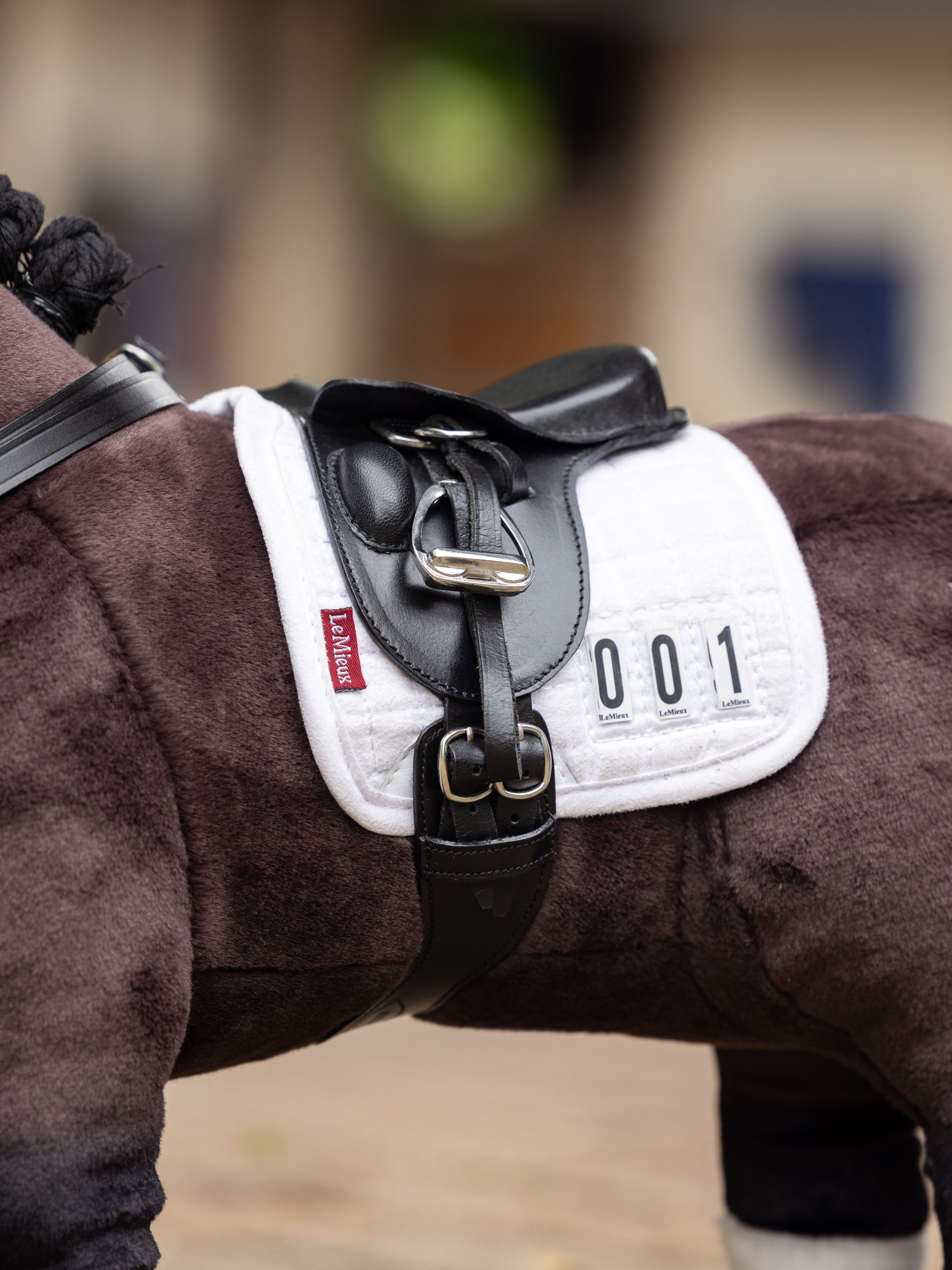 Toy Pony tapis de selle dressage blanc