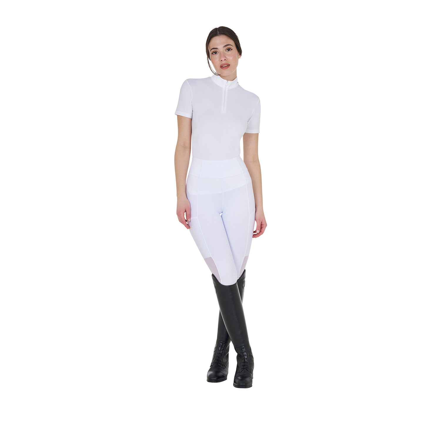 Full-Grip-Reithose für Damen mit perforierten Einsätzen