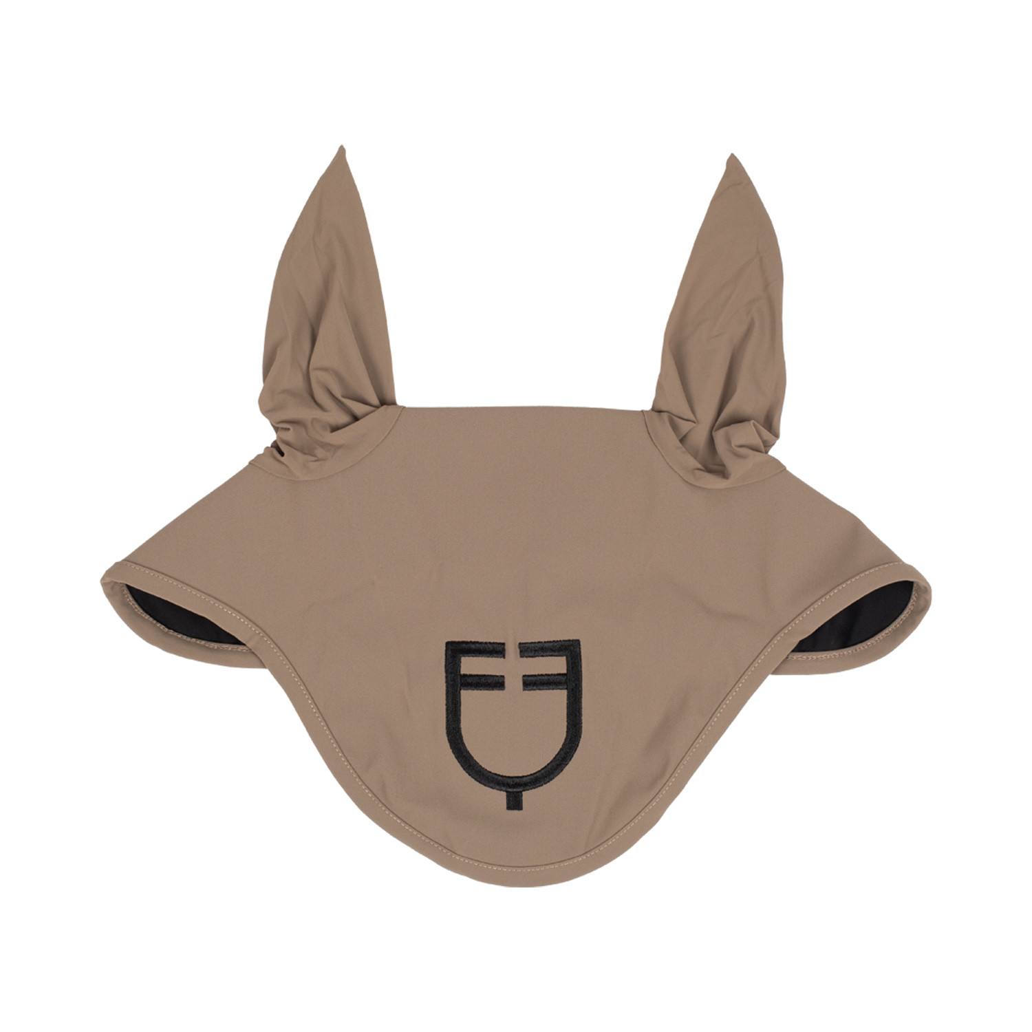 Fliegenhaube aus technischem Stretchgewebe mit Logo