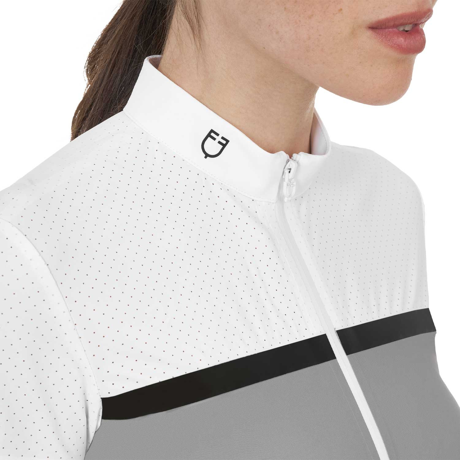 Ridertechnology Turnier-Polo-Shirt aus perforiertem Material