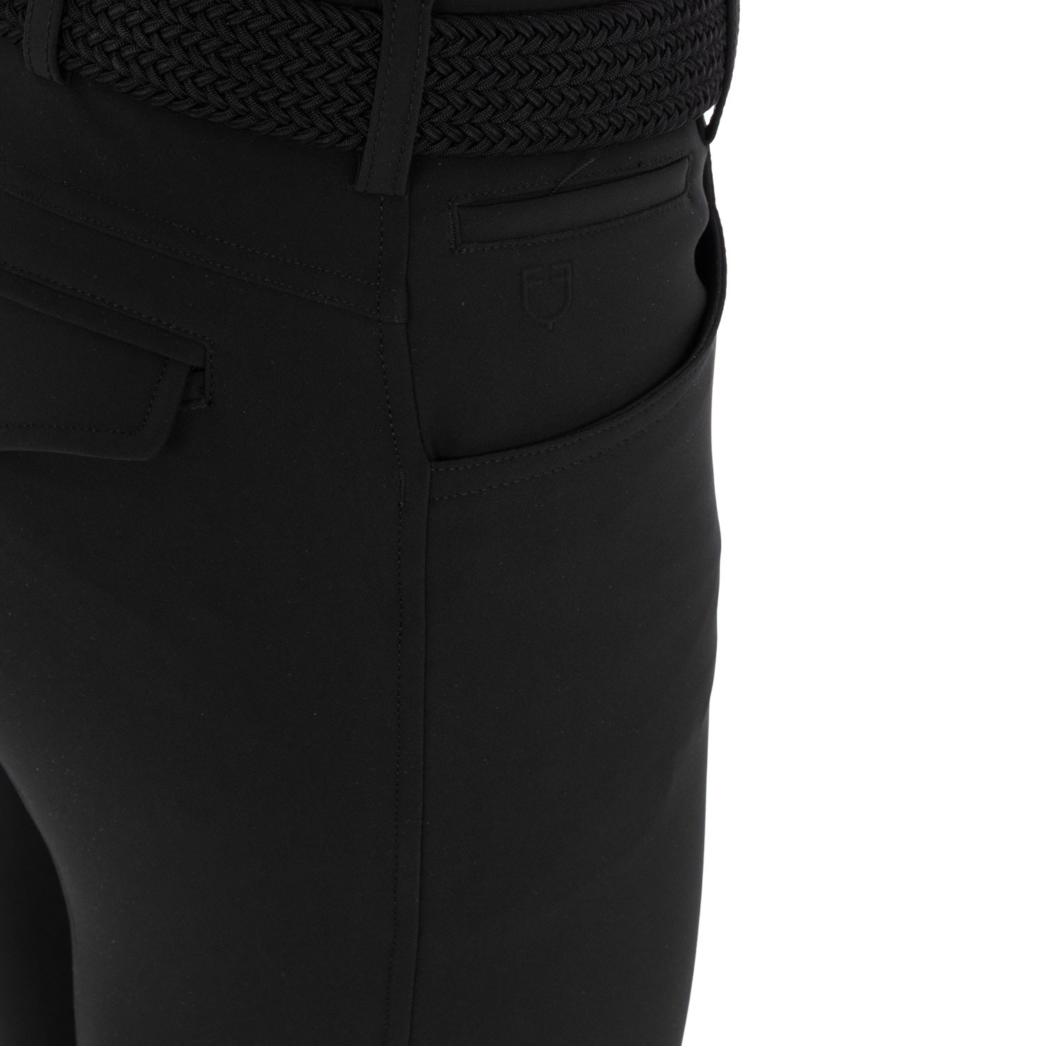 Herren-Reithose Slim Fit mit Kniebesatz