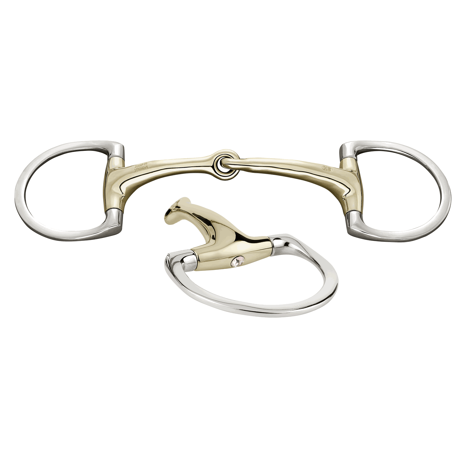 Dynamic RS Olivenkopfgebiss mit D-förmigem Ring 16 mm doppelt gebrochen - Sensogan Dynamic RS Olivenkopfgebiss mit D-förmigem Ring 16 mm doppelt gebrochen - Sensogan