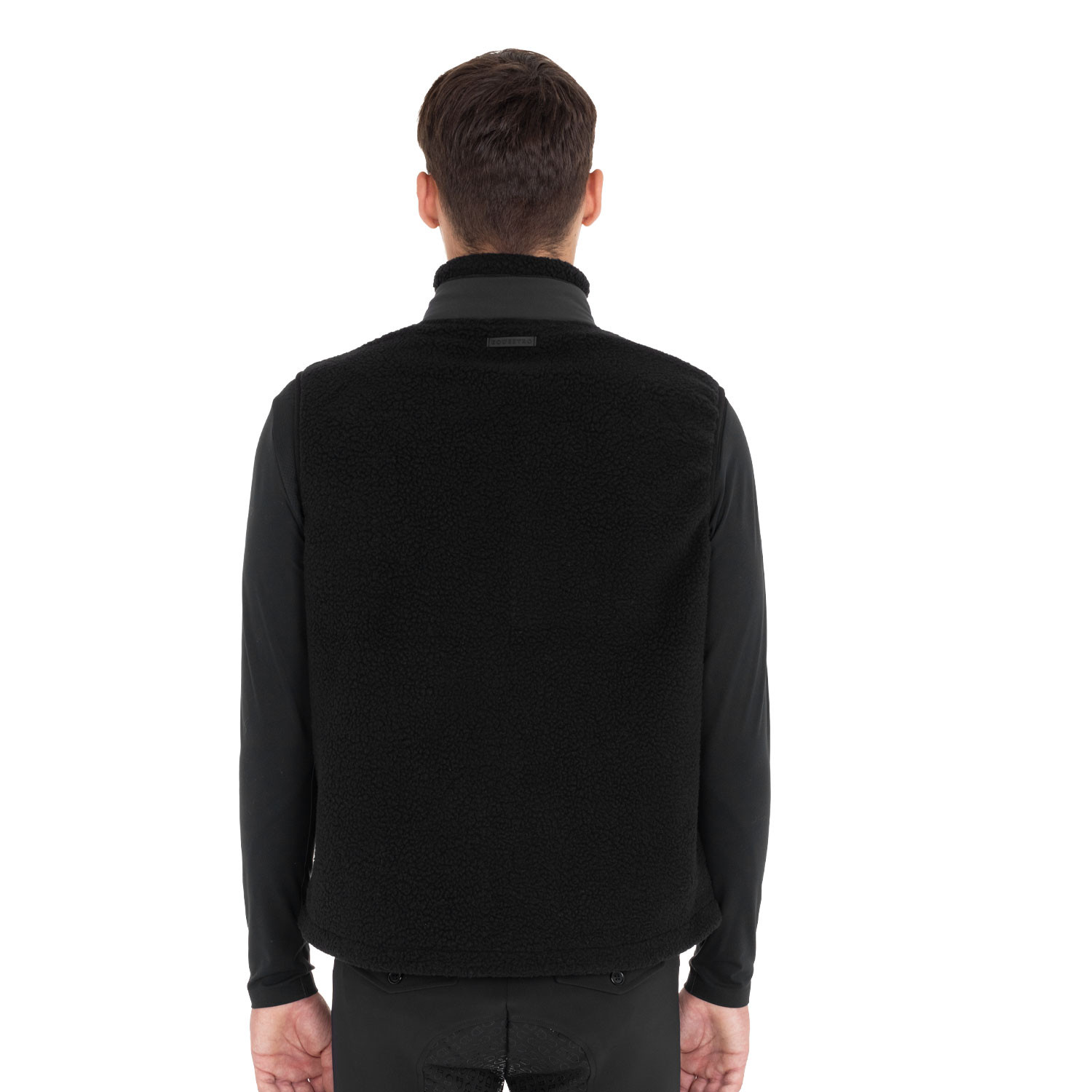 Herren-Teddyfleece-Weste mit Fronttasche