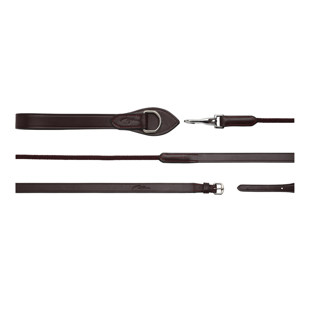 Ausbindezügel Leder/Nylon 5/8"