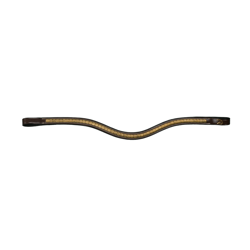 Browband in V-shape with brass fittings | Dy'on