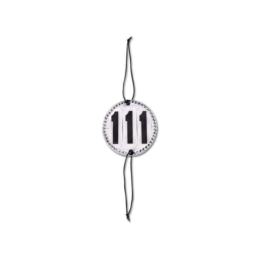 Header numbers Crystal, round, white