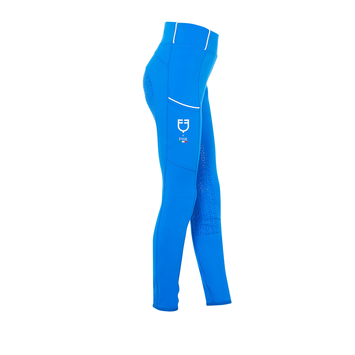 Mädchen-Reitleggings mit schmalem Schnitt und Vollbesatz X FISE