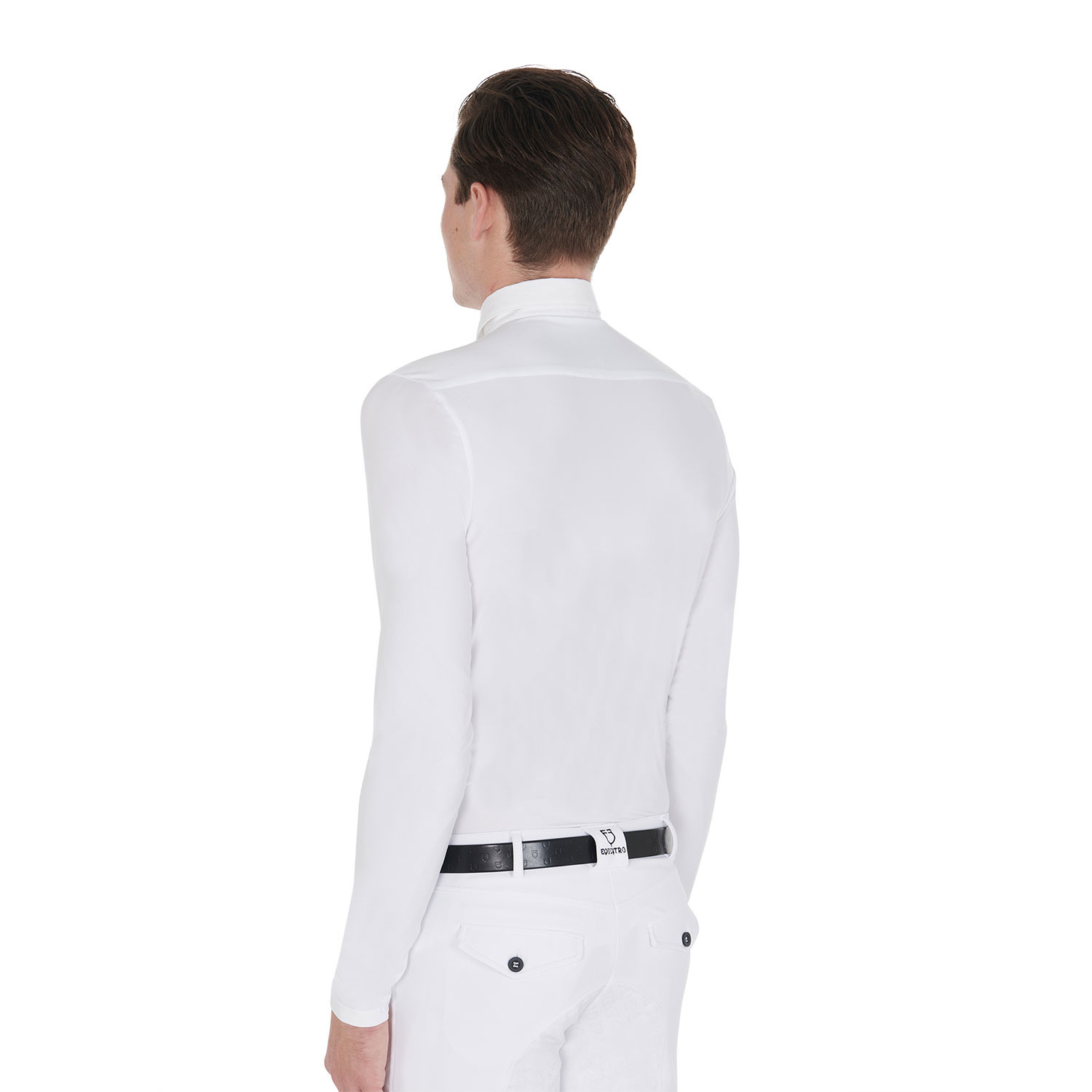 Langarm-Poloshirt für Herren aus technischem Fleece