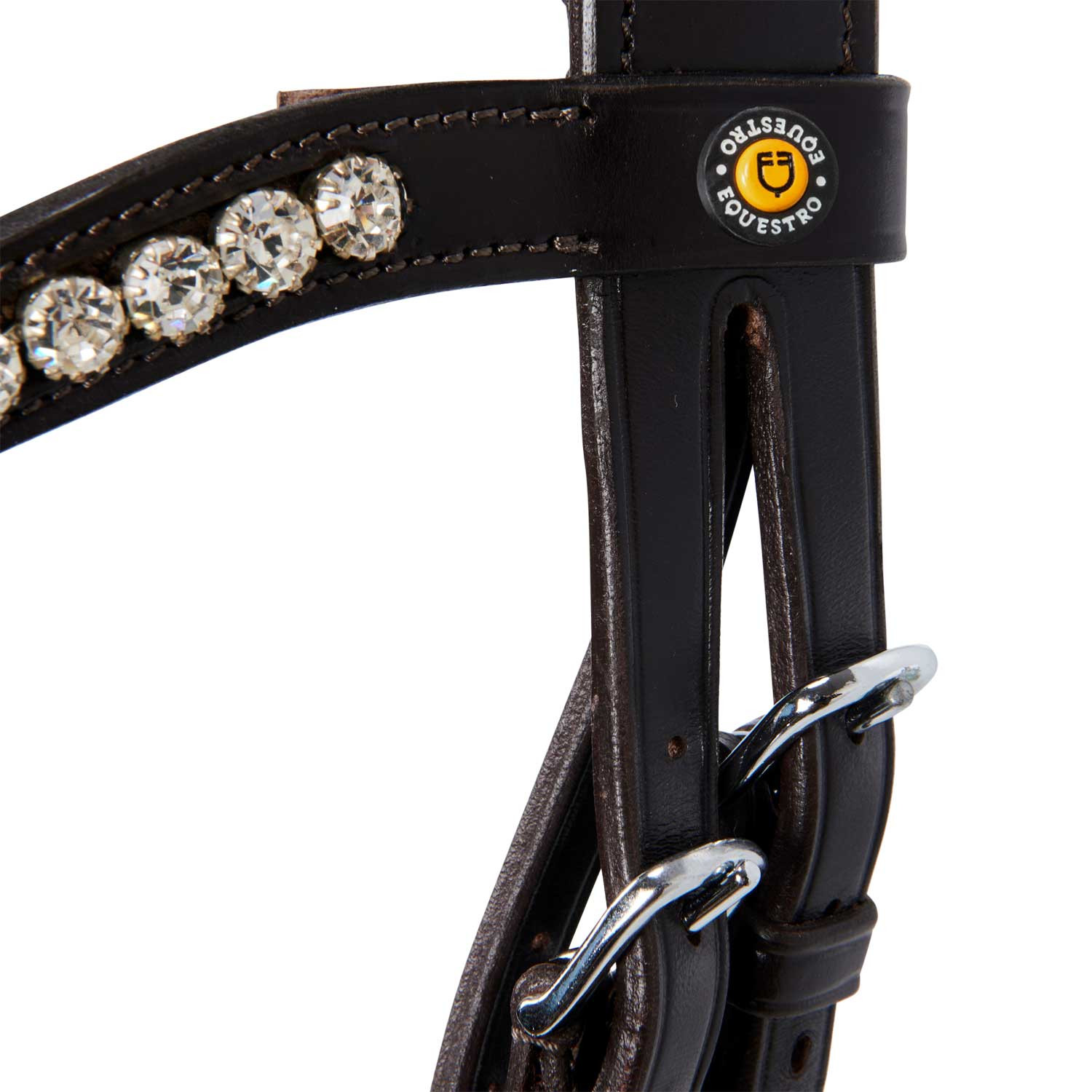 Englisches Leder-Trense mit Glitzer NEU