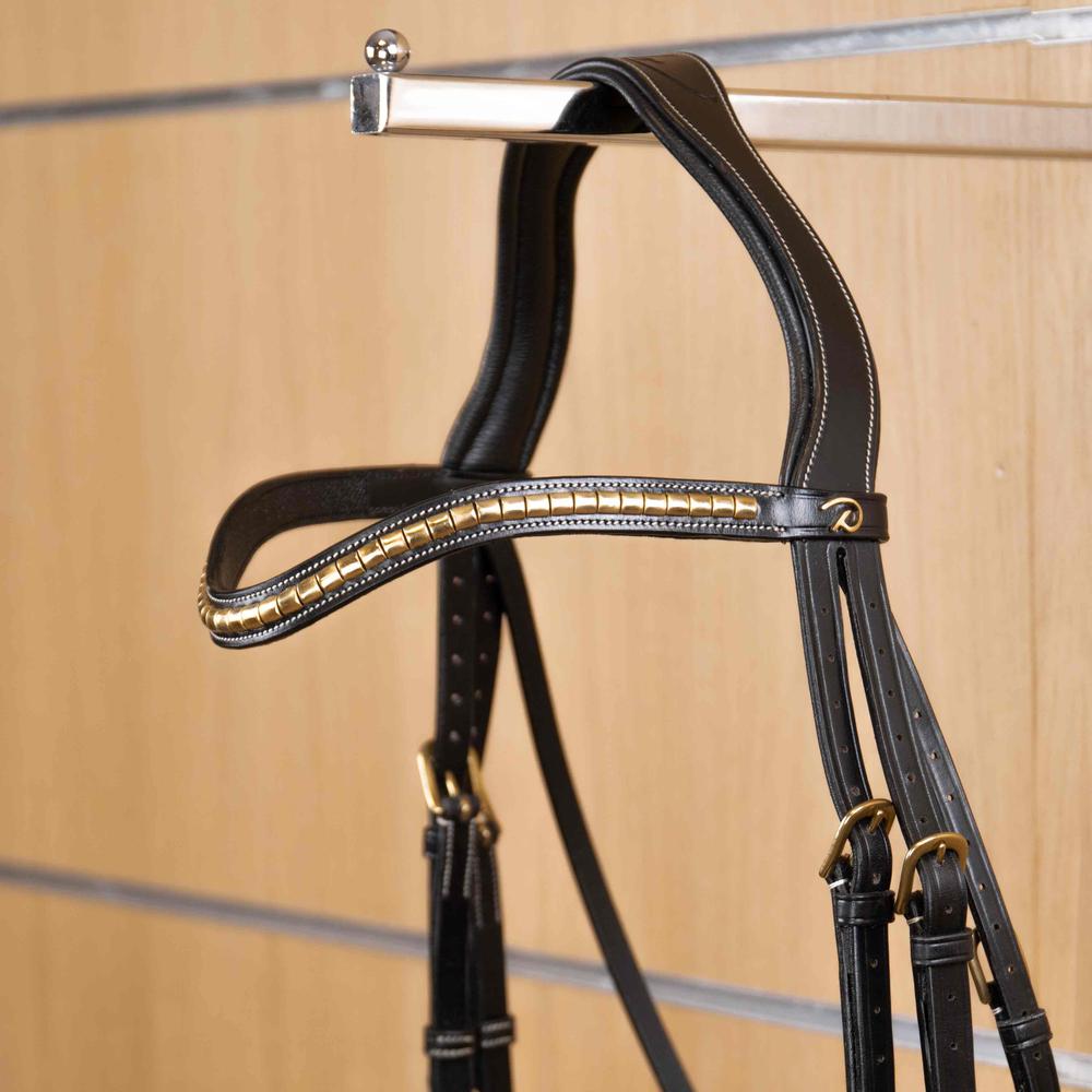 Browband in V-shape with brass fittings | Dy'on