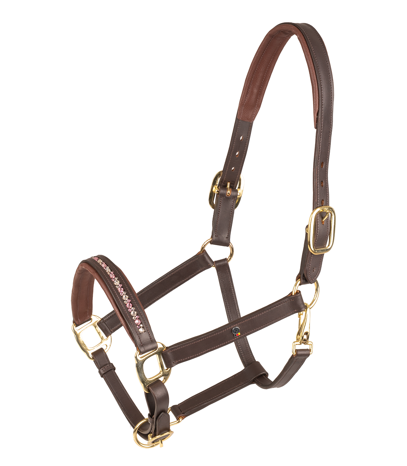 Leather halter Crystal