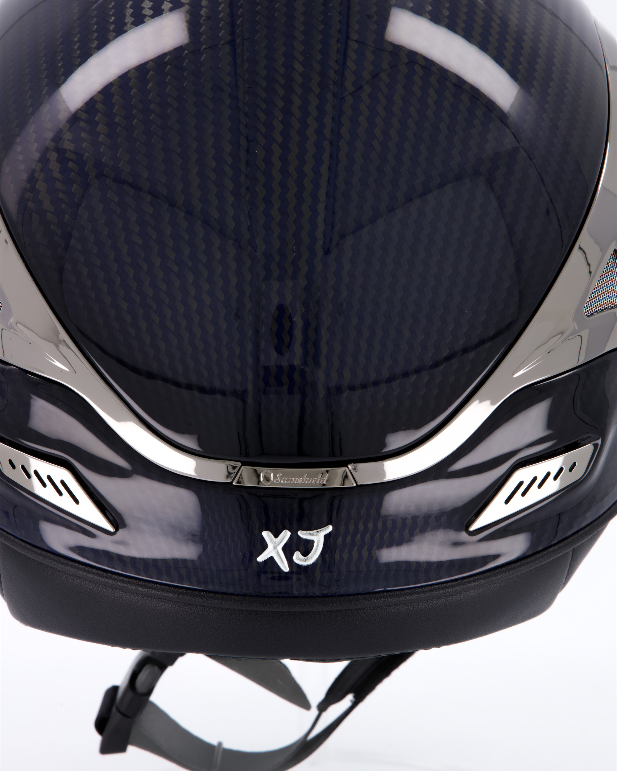 Riding helmet XJ Miss Glossy Swarovski in blue