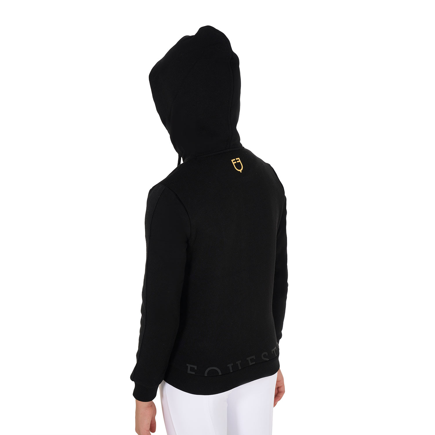 Mädchen-Sweatjacke mit durchgehendem Reißverschluss und Innenfleece