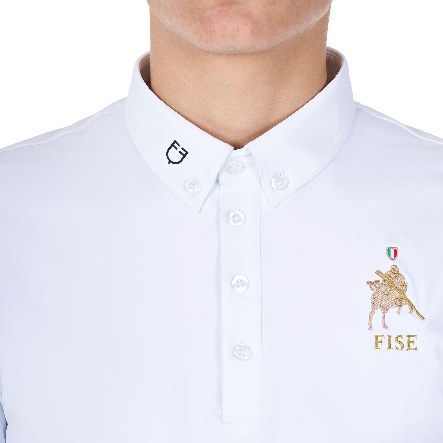 Herren-Turnierpolo X FISE