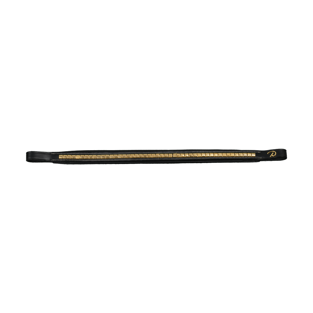 Straight browband with brass fittings | Dy'on