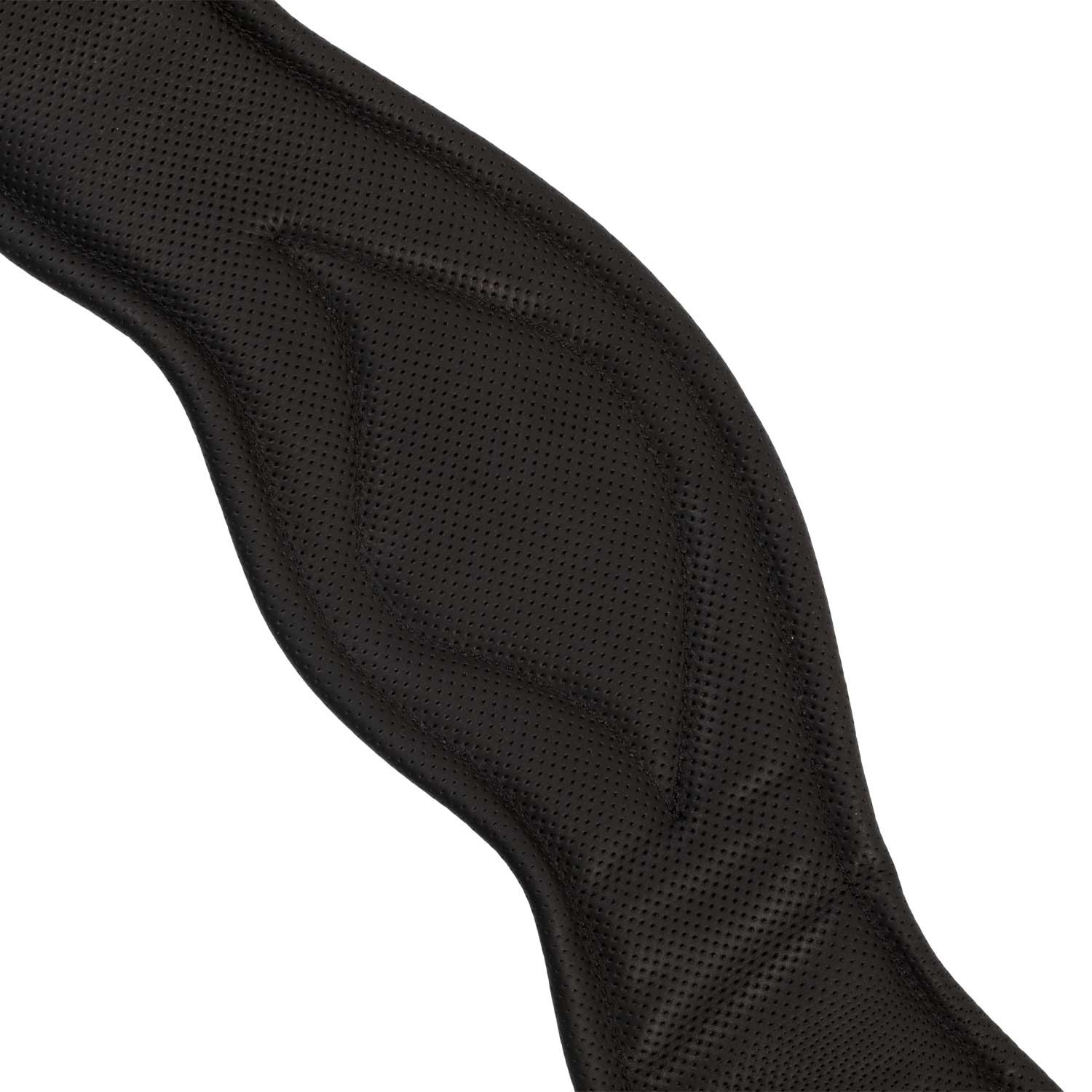 Anatomischer Dressursattelgurt aus Leder mit Logo-Pin