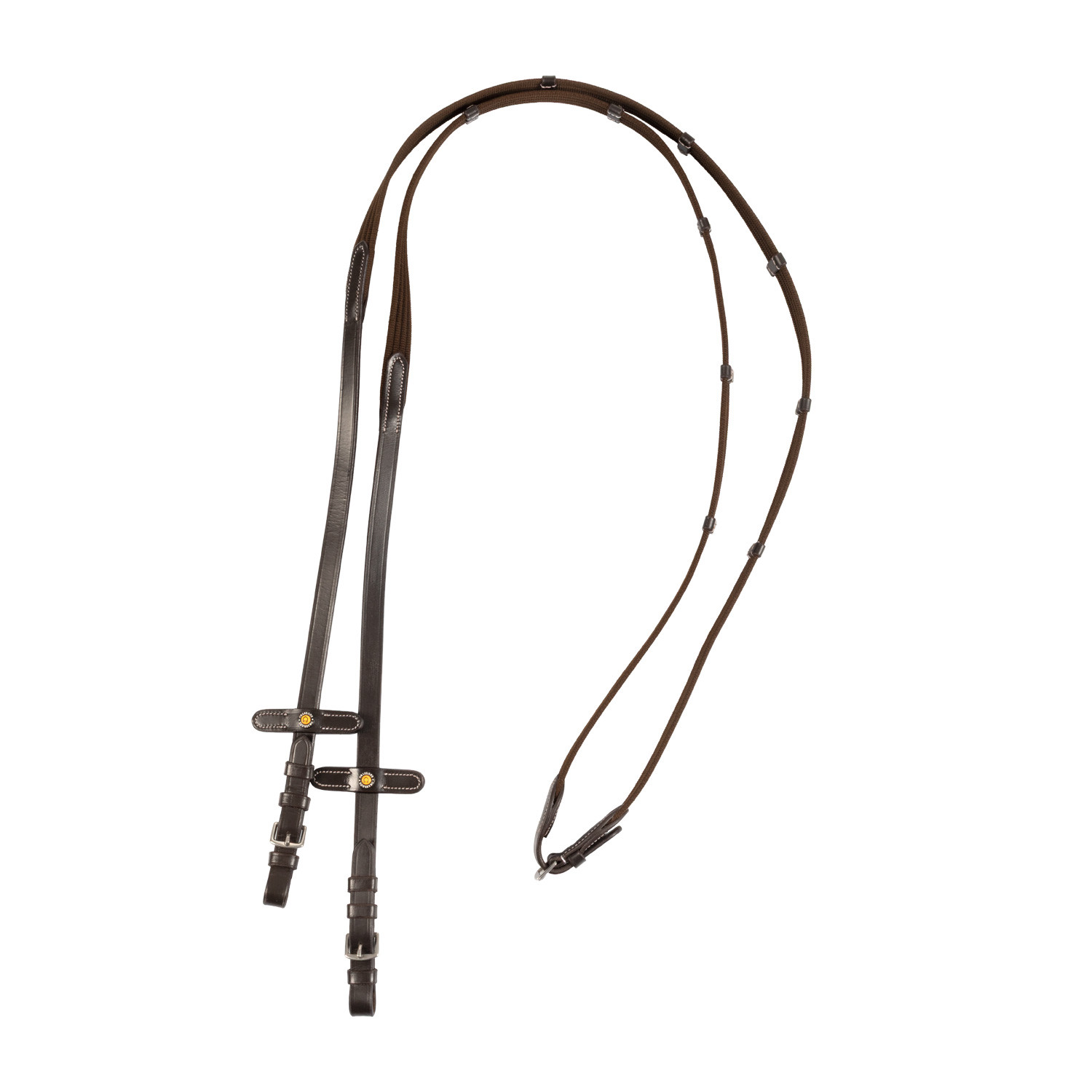Lederzügel mit Gurtband