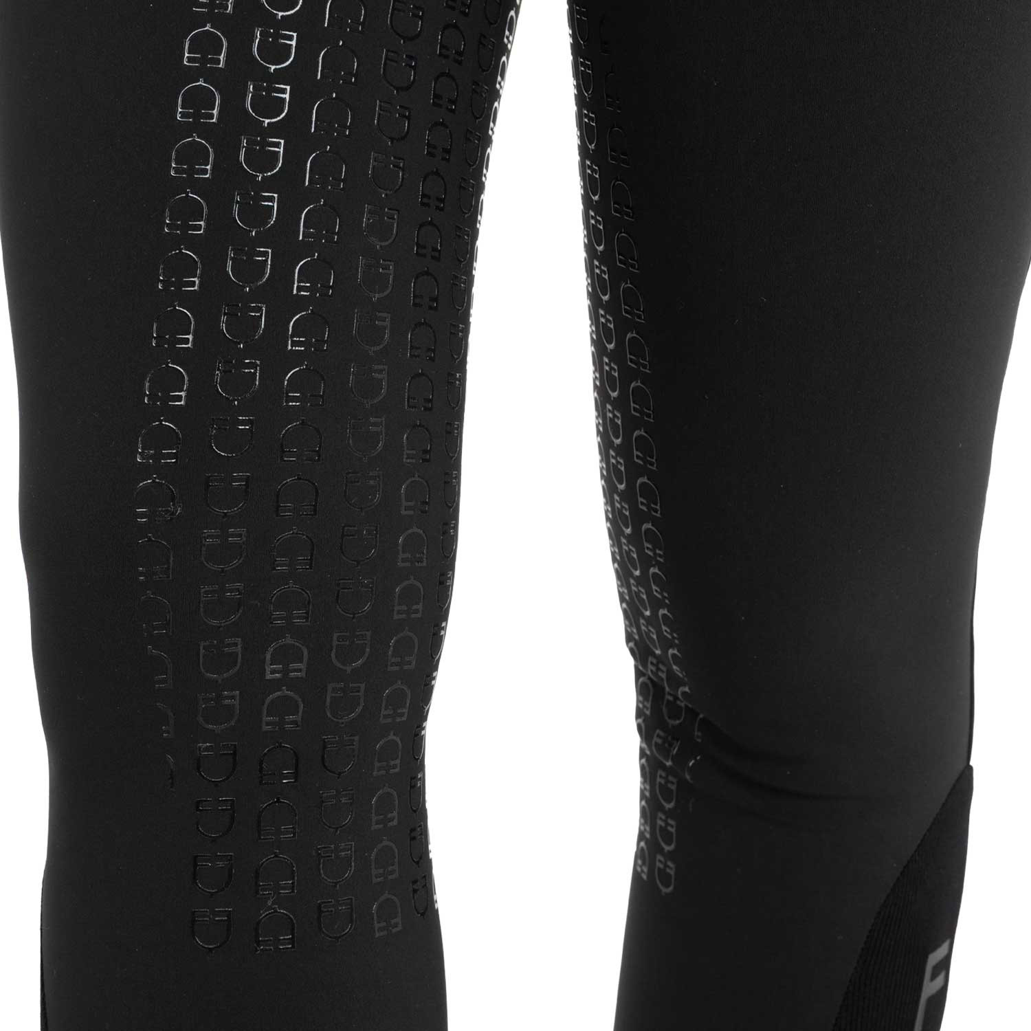 Pantalon d'équitation femme taille haute à fond intégral en tissu bi-stretch
