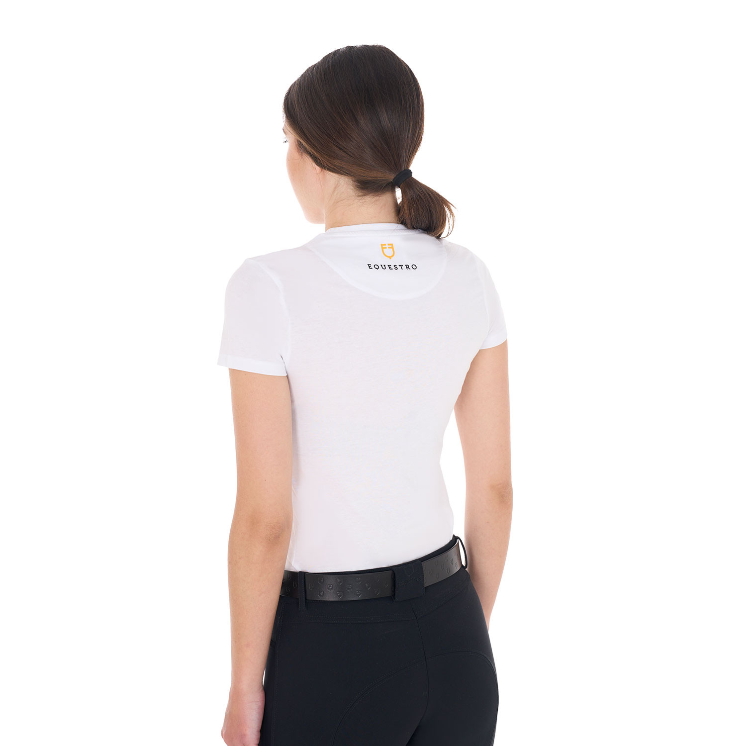 Damen-T-Shirt mit Ton-in-Ton-Logo