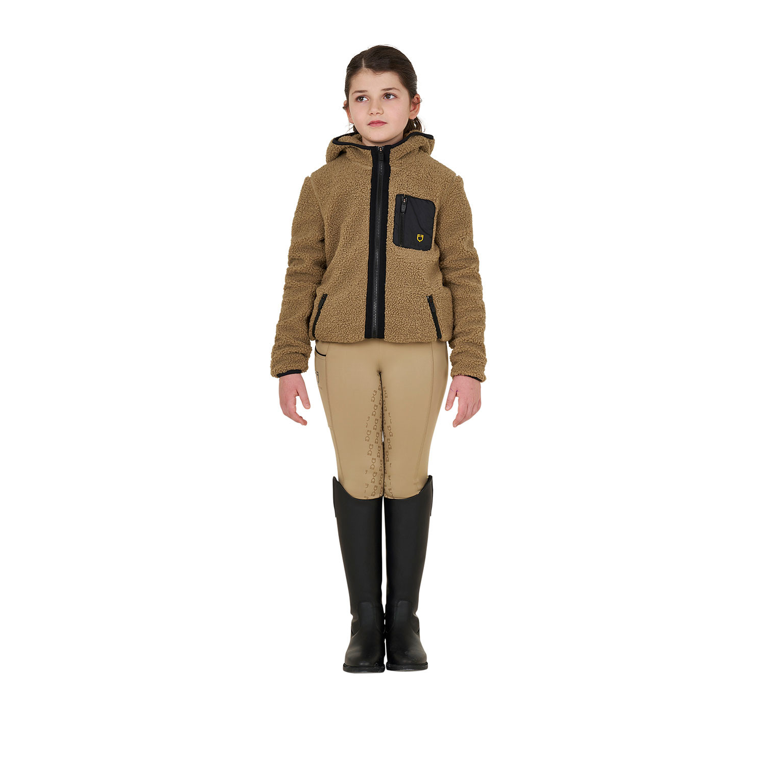 Kinder-Fleece-Sweatshirt mit Frontreißverschluss