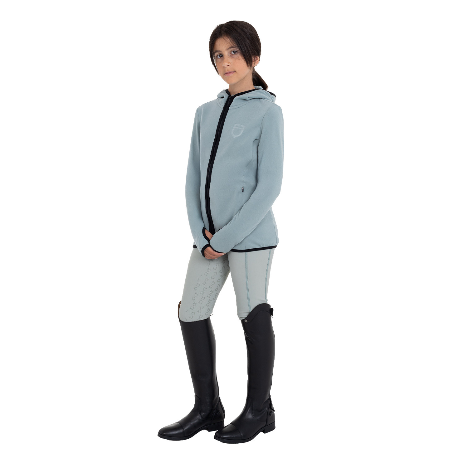 Kinder-Fleece-Hoodie Unisex mit Reißverschluss