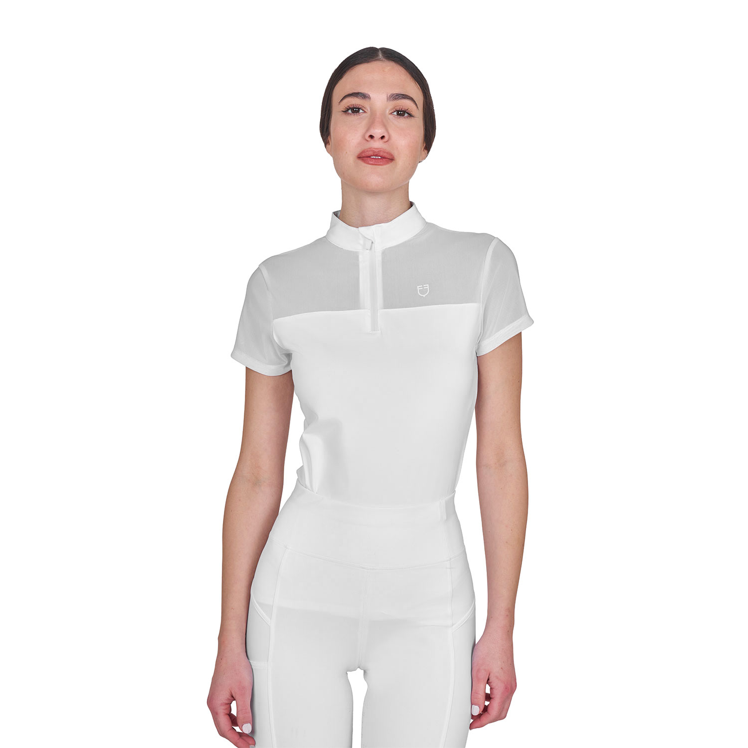 Damen-Trainingspolo mit Mesh-Einsätzen