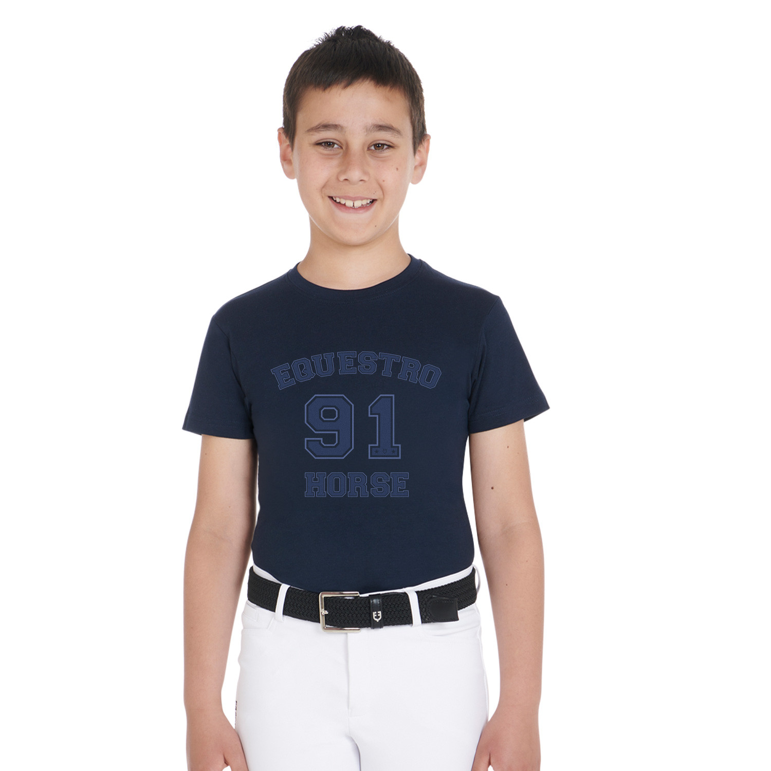 Baumwoll-T-Shirt Horse Club für Jungen