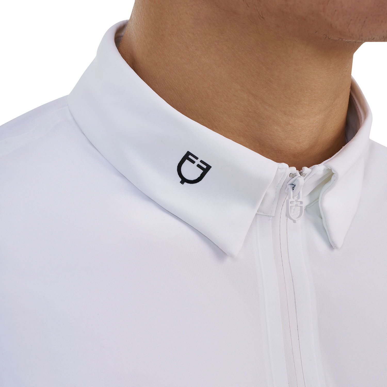 Herren-Turnierpoloshirt mit kurzen Ärmeln und Reißverschluss