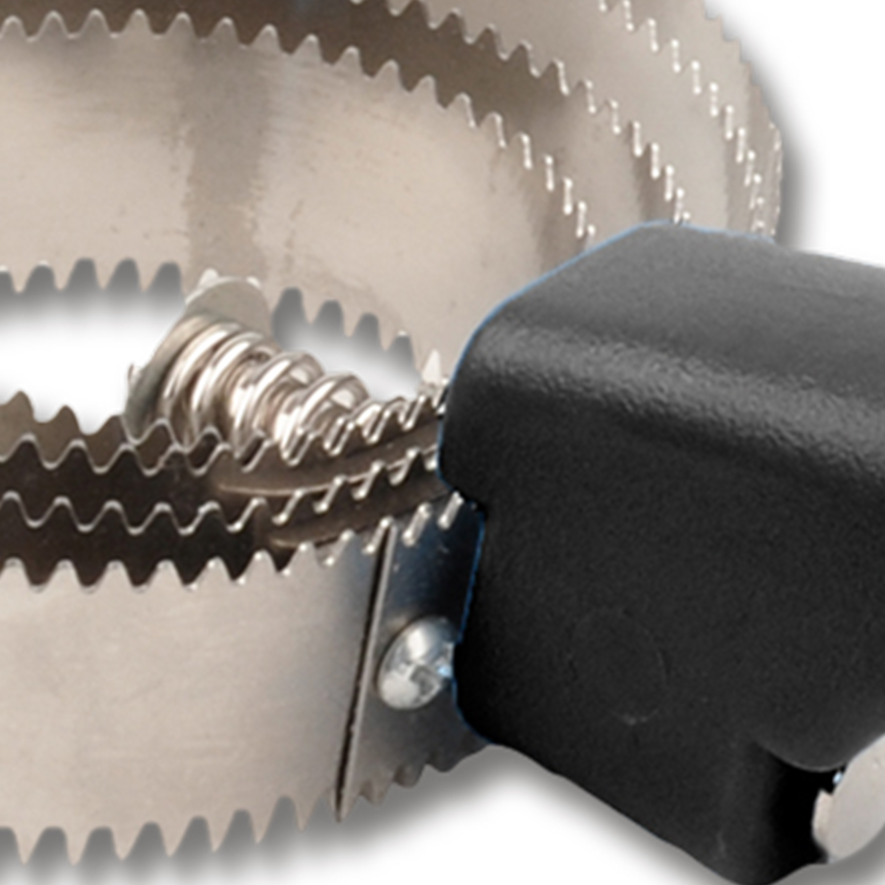 Federstriegel, Edelstahl, schwarz